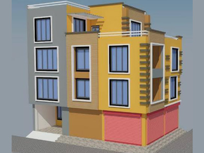 Semi commercial Building Design - Gairigau Kathmandu